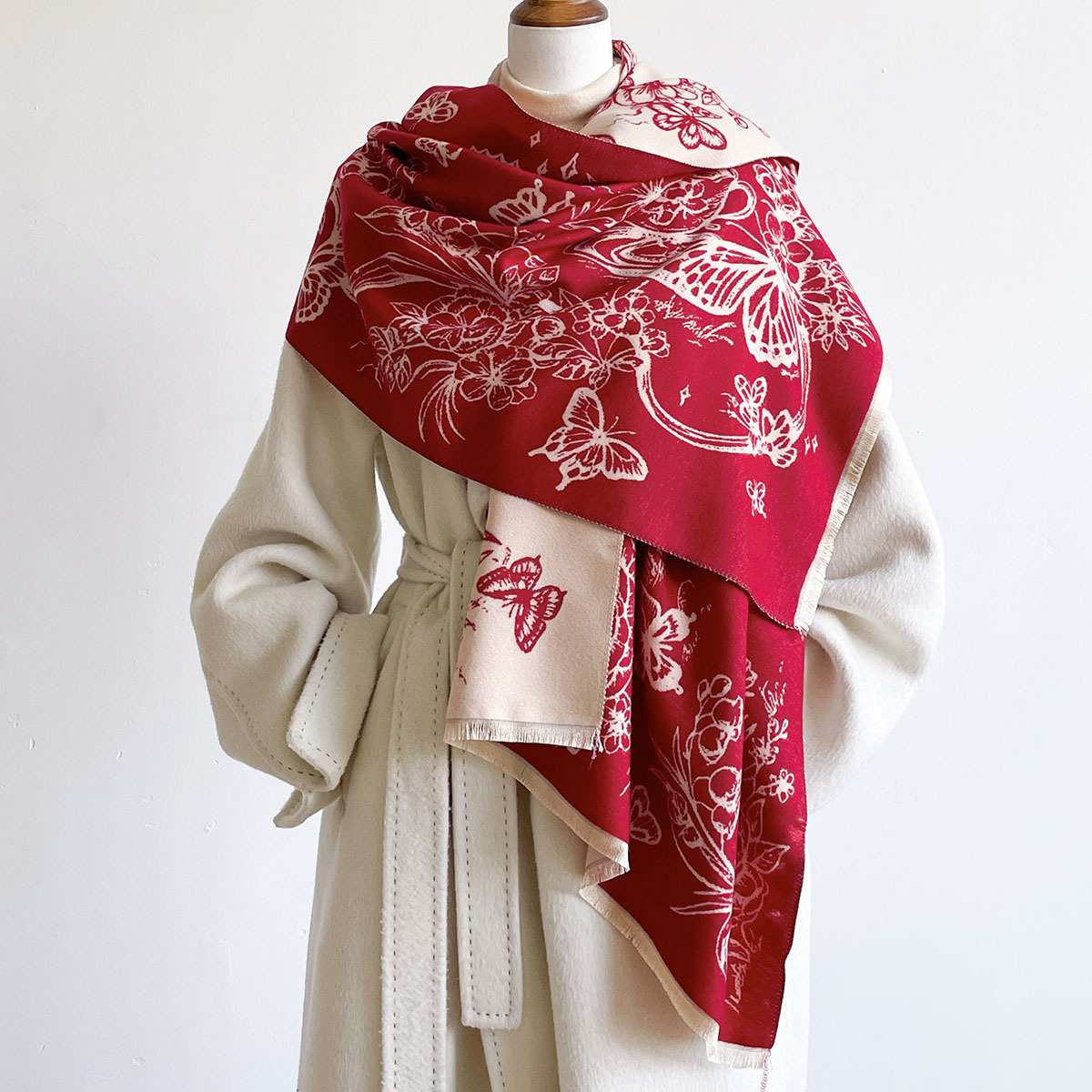 Imitation Cashmere Scarf For W - đánh giá và giá Pashmina Wrap Large