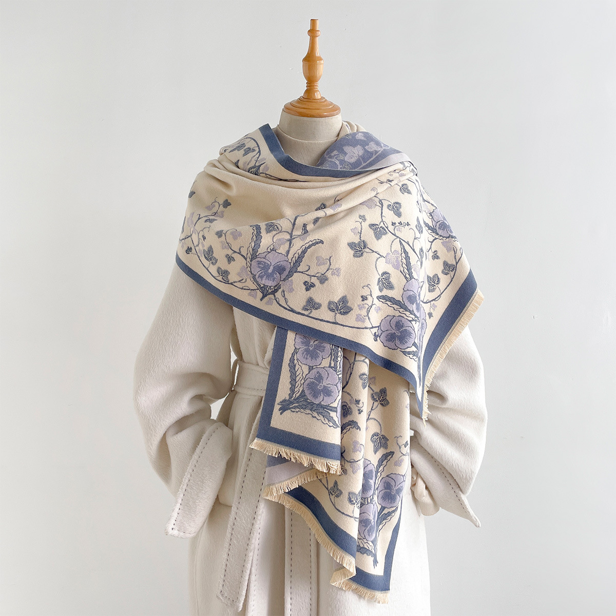 Women Imitation Cashmere Scarf - đánh giá và giá Pashmina Wrap Large