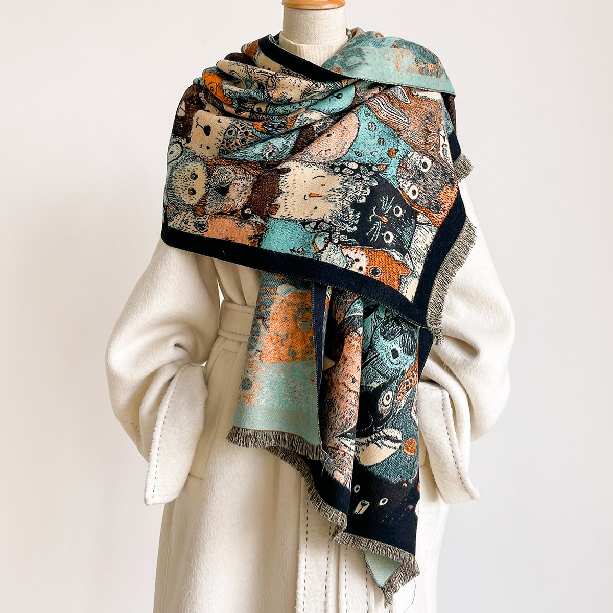 Women Imitation Cashmere Scarf - đánh giá và giá Woven Scarf Blanket