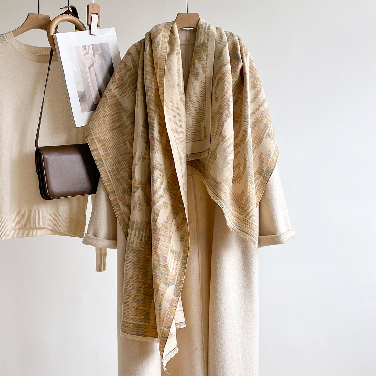 Women Imitation Cashmere Scarf - đánh giá và giá Pashmina Wrap Large