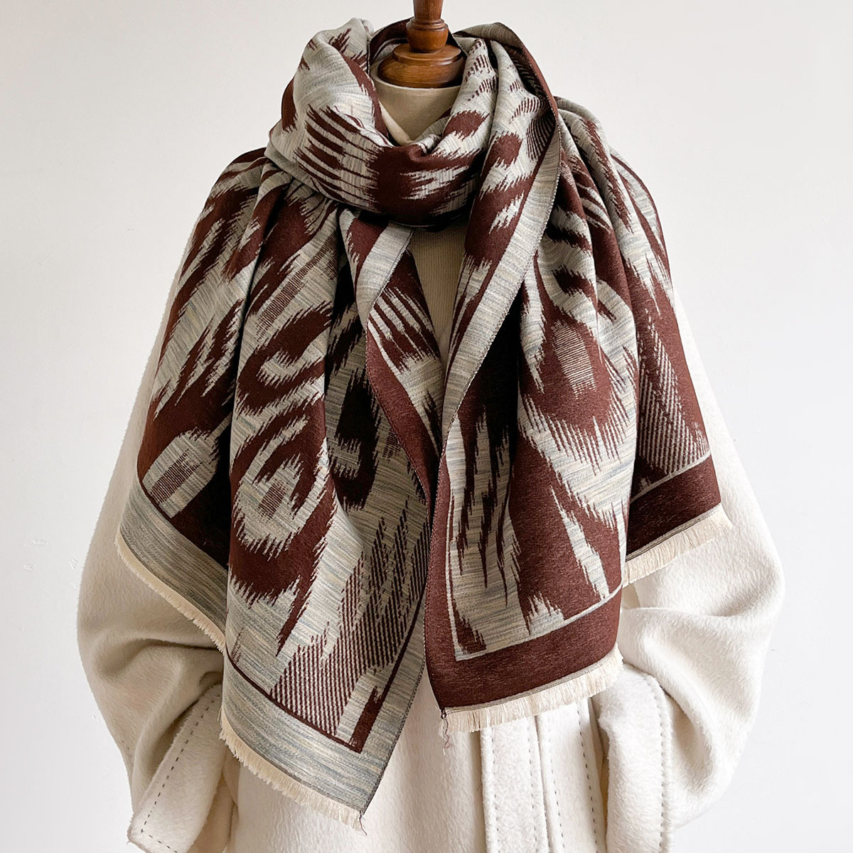 Women Imitation Cashmere Scarf - đánh giá và giá Pashmina Wrap Large