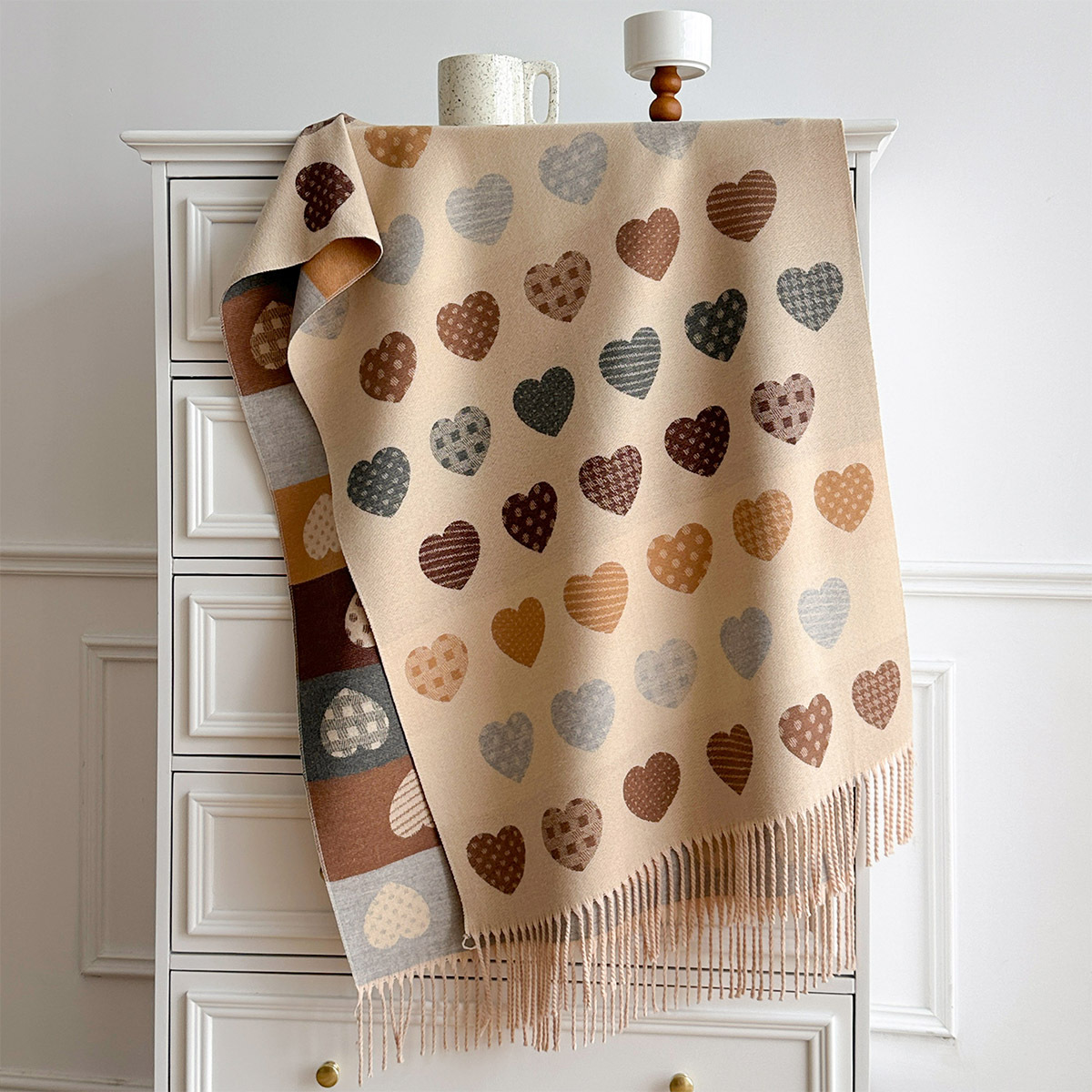 Women Imitation Cashmere Scarf - đánh giá và giá Pashmina Wrap Large