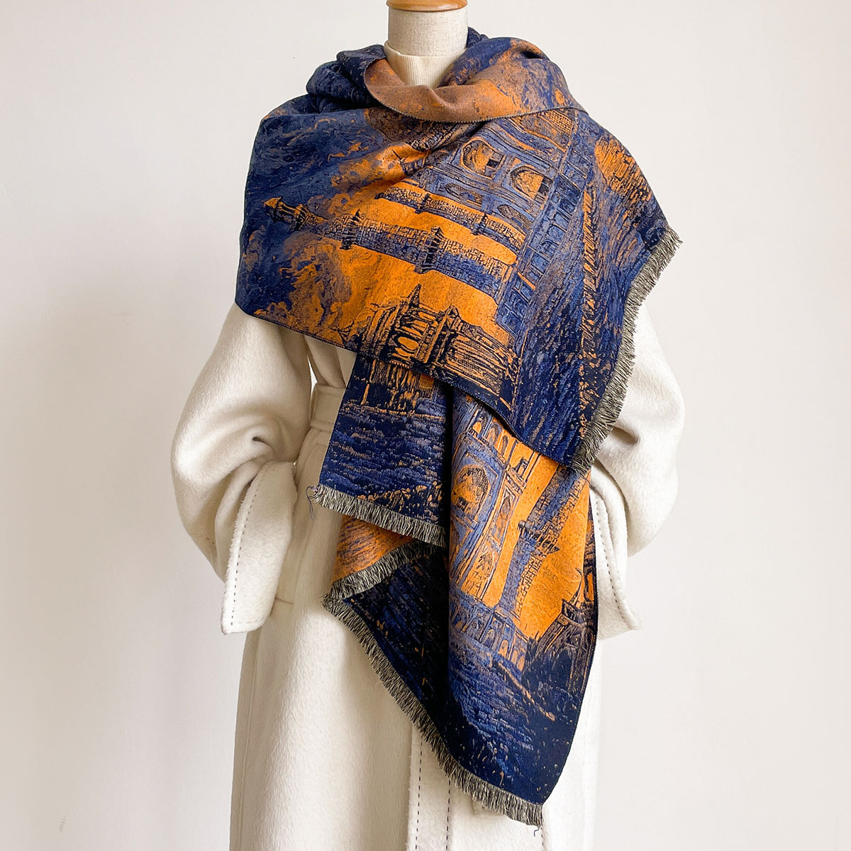 Women Fringed Imitation Cashme - đánh giá và giá Pashmina Wrap Large