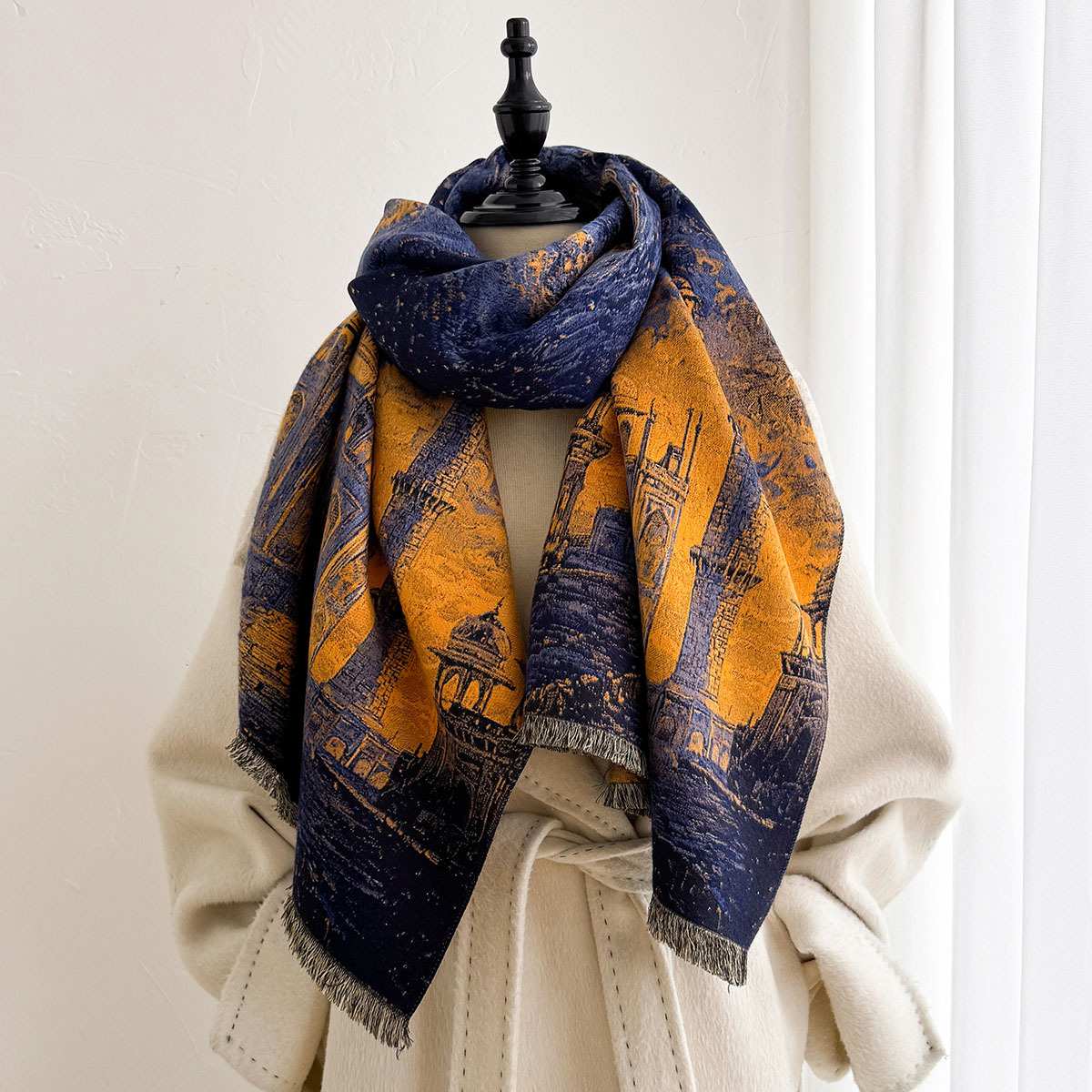 Women Fringed Imitation Cashme - đánh giá và giá Pashmina Wrap Large