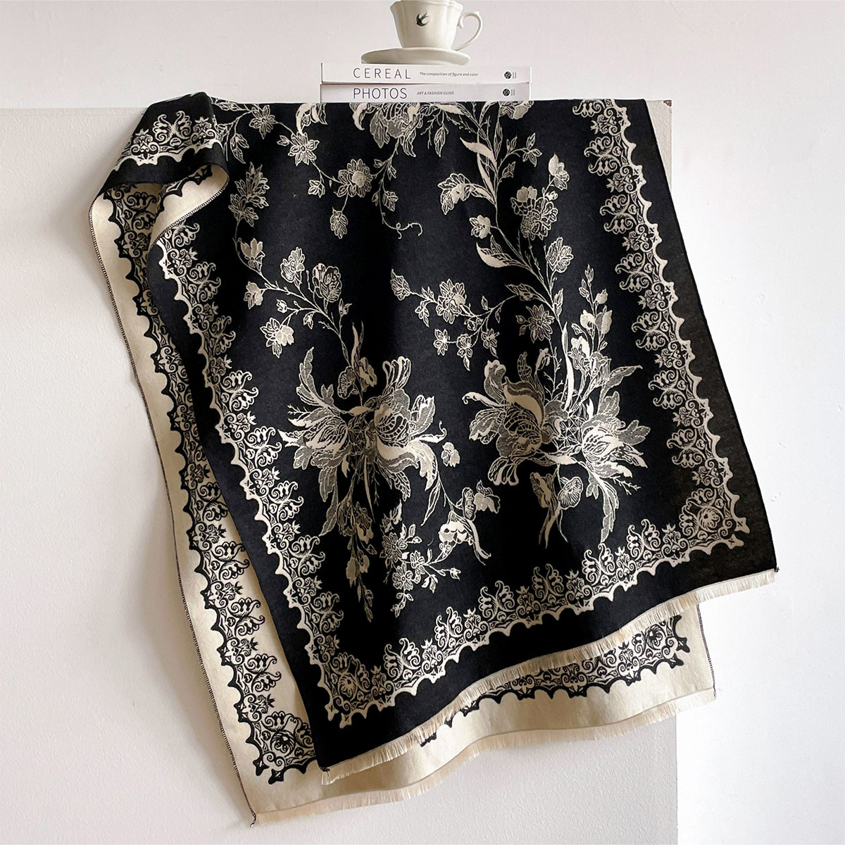 Women Imitation Cashmere Scarf - đánh giá và giá Pashmina Wrap Large
